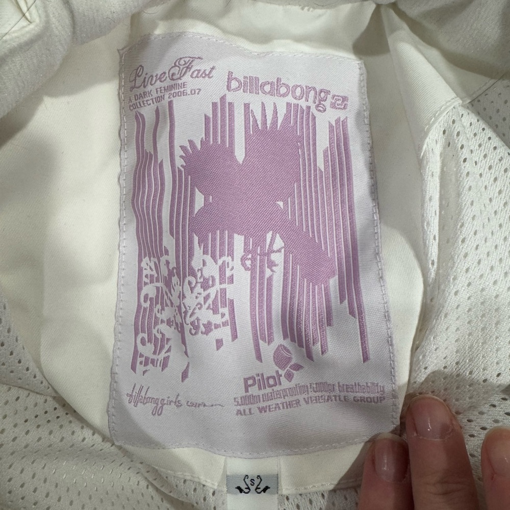 Billabong White ski pants